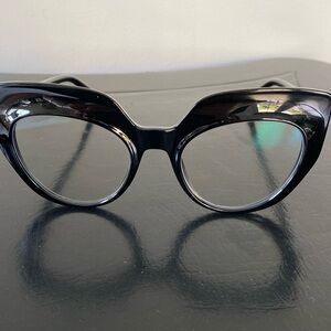 Blue light cat eye thick frame reading glasses